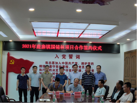 luck18xinli林业集团与鹿寨镇国储林项目合作 首单成功签约