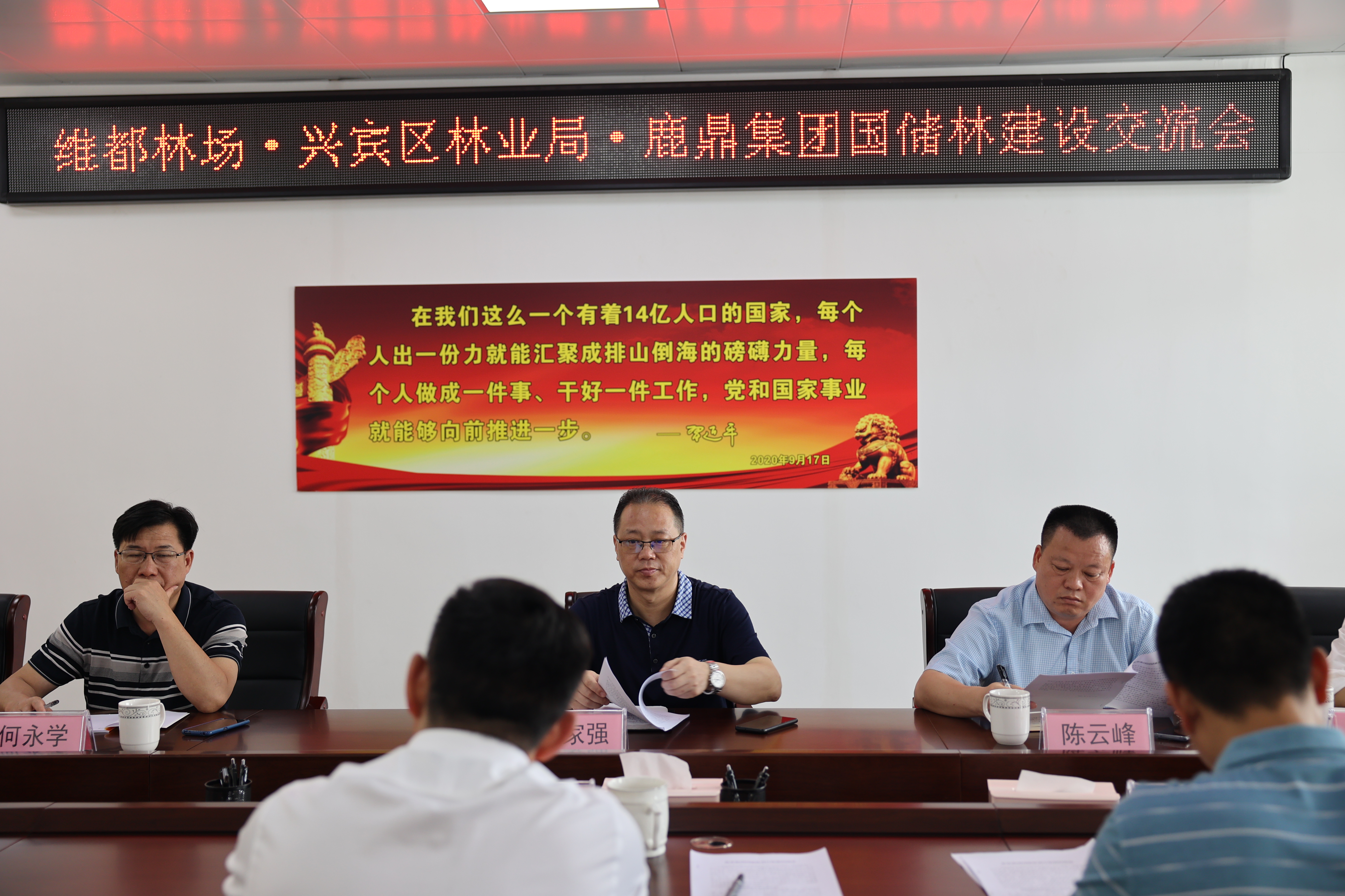 国有维都林场、兴宾区林业局到luck18xinli集团互换国储林项目建设工作