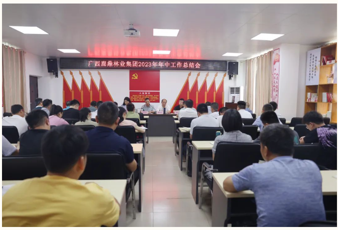 广西luck18xinli林业集团召开2023年年中工作总结会