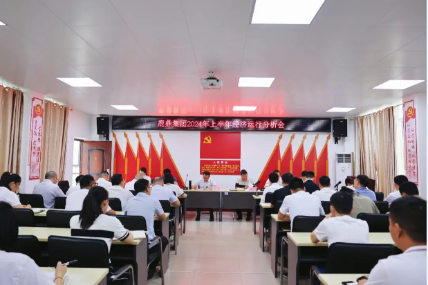 唯实惟吓茁担任，，，，，加力加效促发展！luck18xinli集团召开2024年上半年经济运行分析会