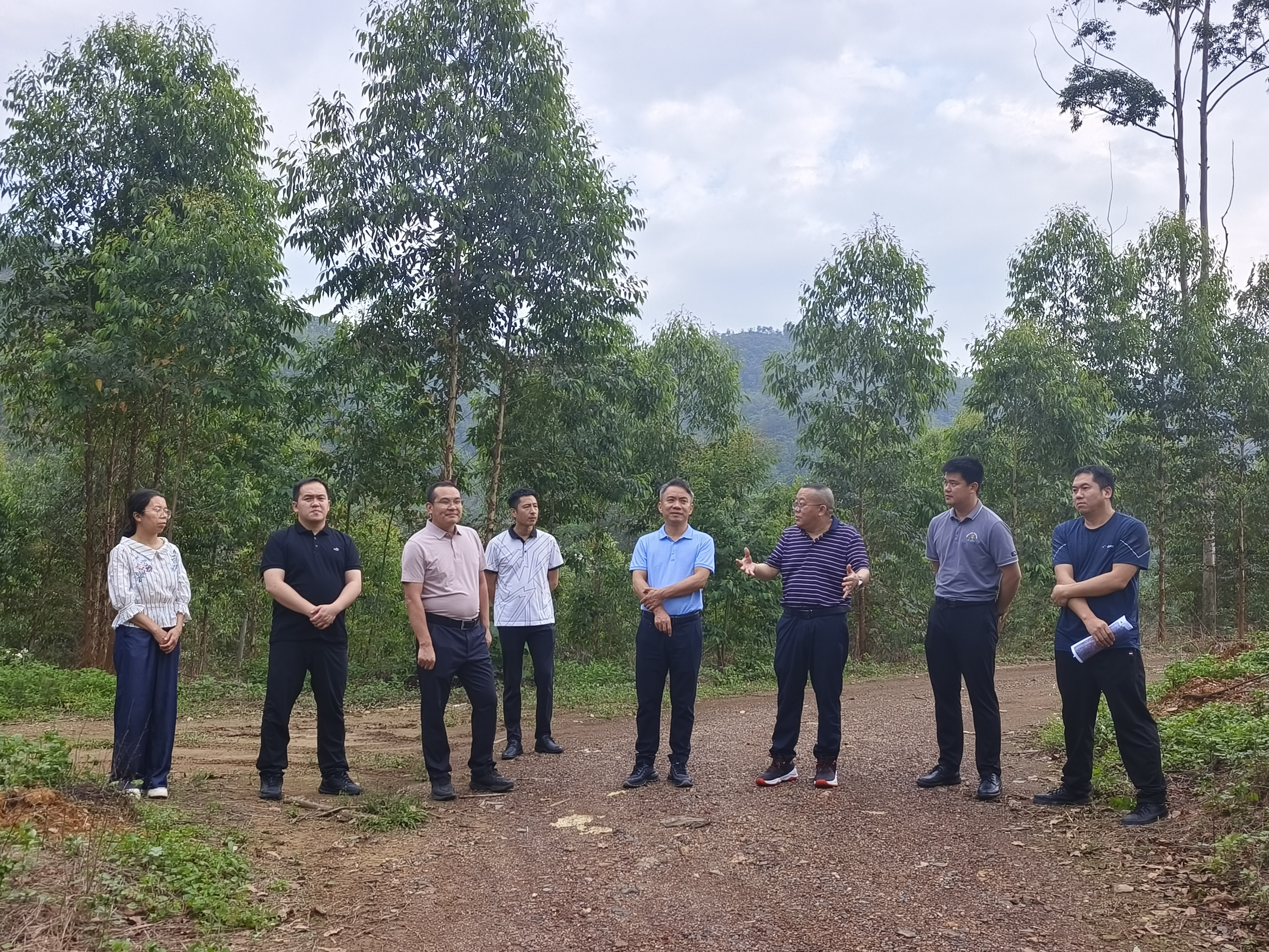 股东单元三门江林场党委书记田湘、黄冕林场场长张泽尧一行到广东各基层公司 查抄领导工作